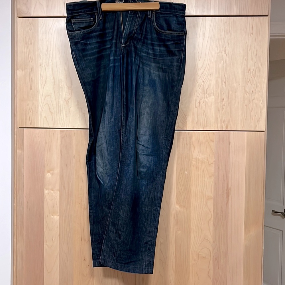 Dark blue jeans